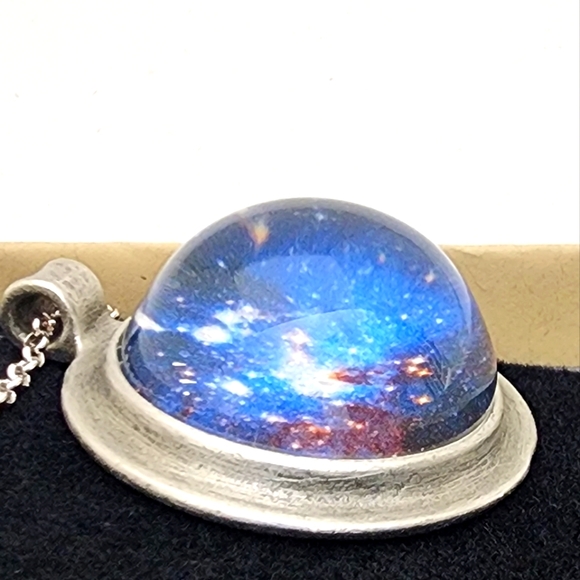Boutique Academia Blue Nebula Necklace - Picture 12 of 16